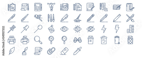 
Collection of icons related to Content edition, including icons like Pencil, Brush, Pen, Document and more. vector illustrations, Pixel Perfect set
