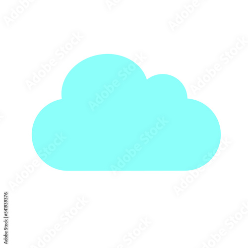 水色の雲のイラスト