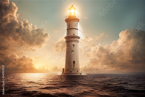 Vintage lighthouse photo