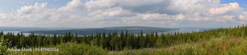 panorama of the mountains, Sweden  photo