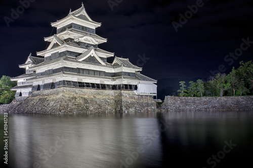 Matsumoto castle at night