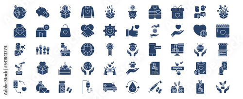 
Collection of icons related to Donation and Charity, including icons like Gift, Like, Dress and more. vector illustrations, Pixel Perfect set
