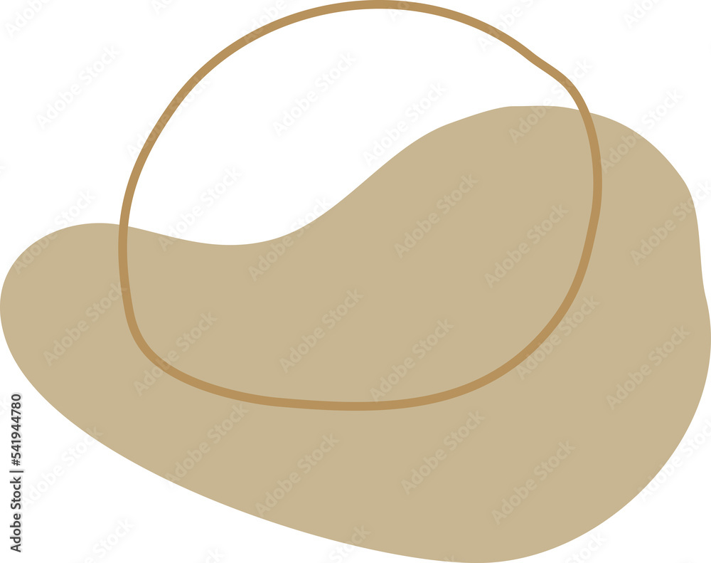 Abstract Organic Shape Vector Illustration