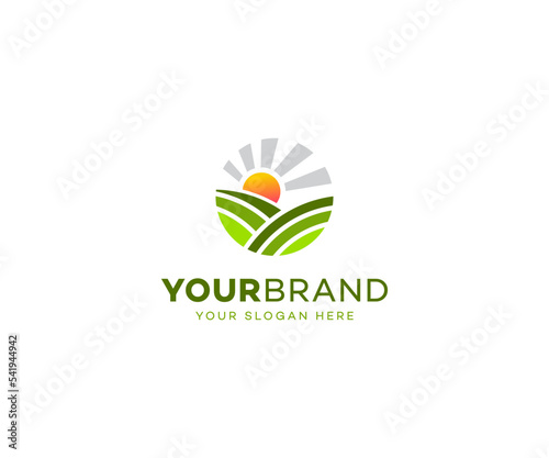 Agro tech logo technology logo, leaf and gear machine vector, Agriculture logo template icon, Green Eco Tech Logo Template Design Vector, Nature Industry