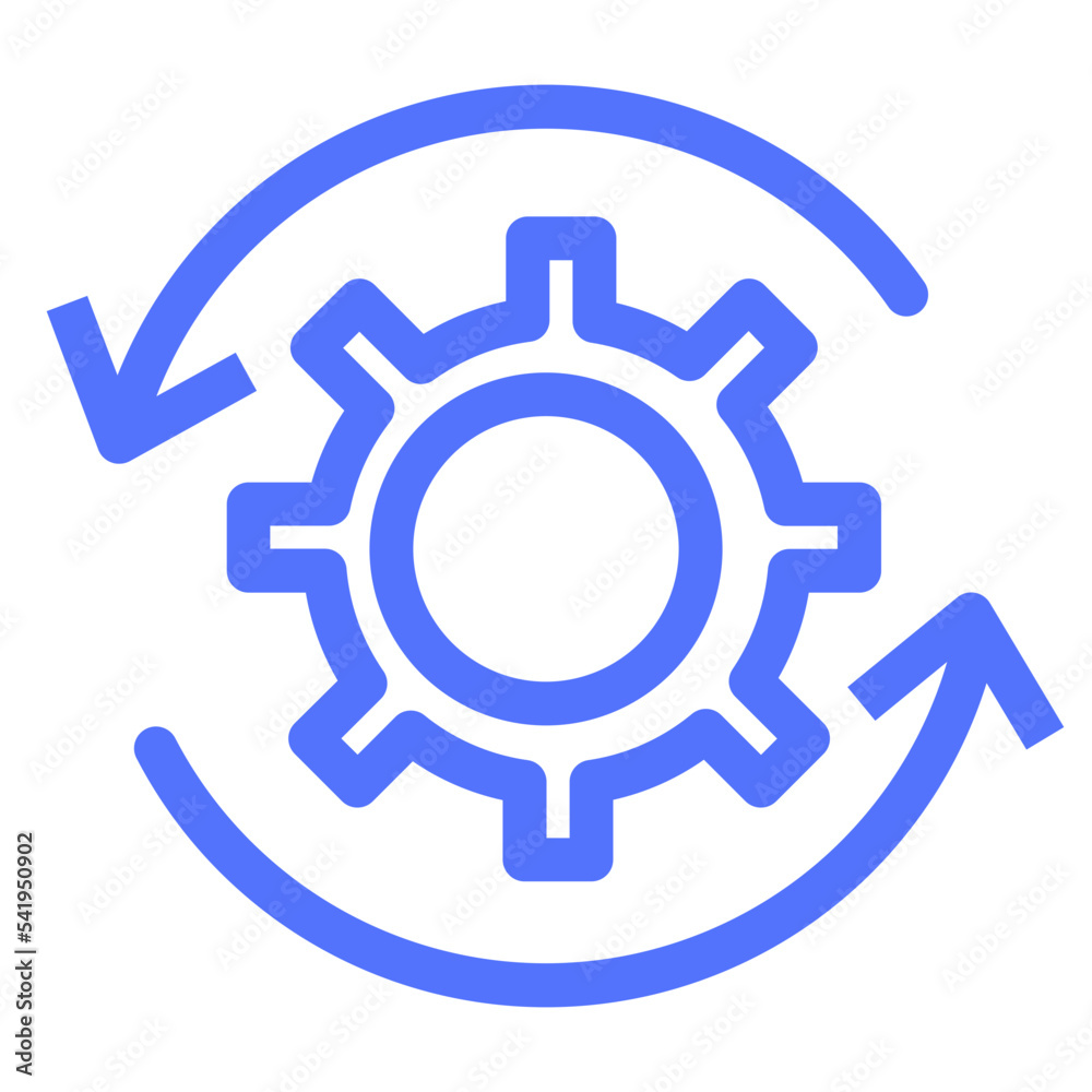 development configure refresh prefence line icon development configure refresh prefence line icon