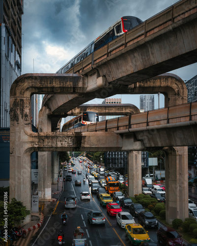 Canvas Print traffic in the city