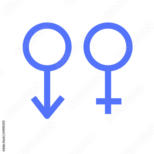 wedding gender sign male female line icon