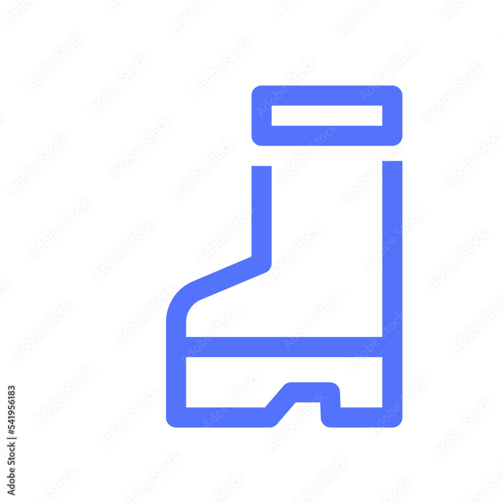 agriculture boot farming footwear garden gardening line icon agriculture boot farming footwear garden gardening line icon