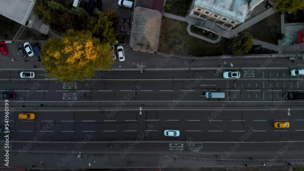 Top view of Traffic highway Transportation in Istanbul city Turkey, Top view of Traffic highway Transportation in Istanbul city Turkey,