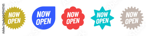 Vector 'Now Open' Starburst Icon
