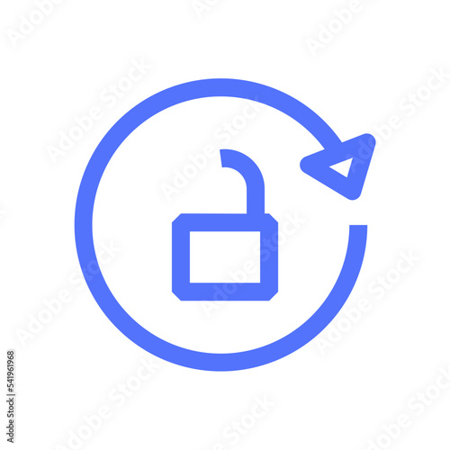 navigation refresh reload unlock line icon