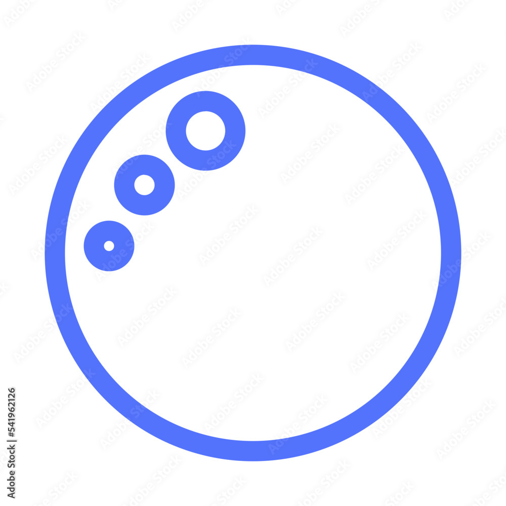 night planet science space line icon