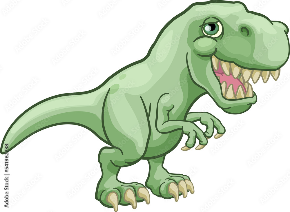 Naklejka premium Dinosaur T Rex Animal Cartoon Illustration