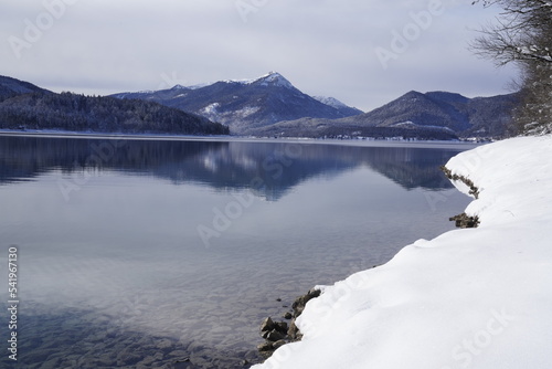 Walchensee Lake Bavaria in the Winter