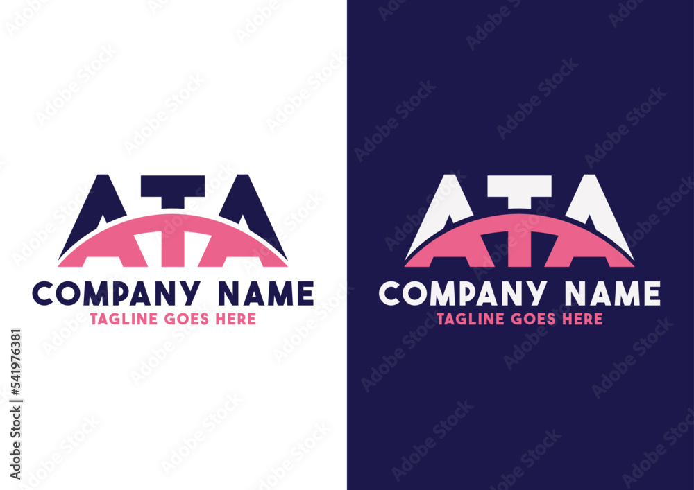 Letter ATA logo design vector template ATA logo Stock Vector Adobe Stock Letter ATA logo design vector template ATA logo Stock Vector Adobe Stock