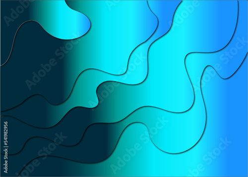 Abstract color 3d paper art illustration set. Contrast colors. Vector design layout for banners presentations, flyers, posters, and invitations. Eps10