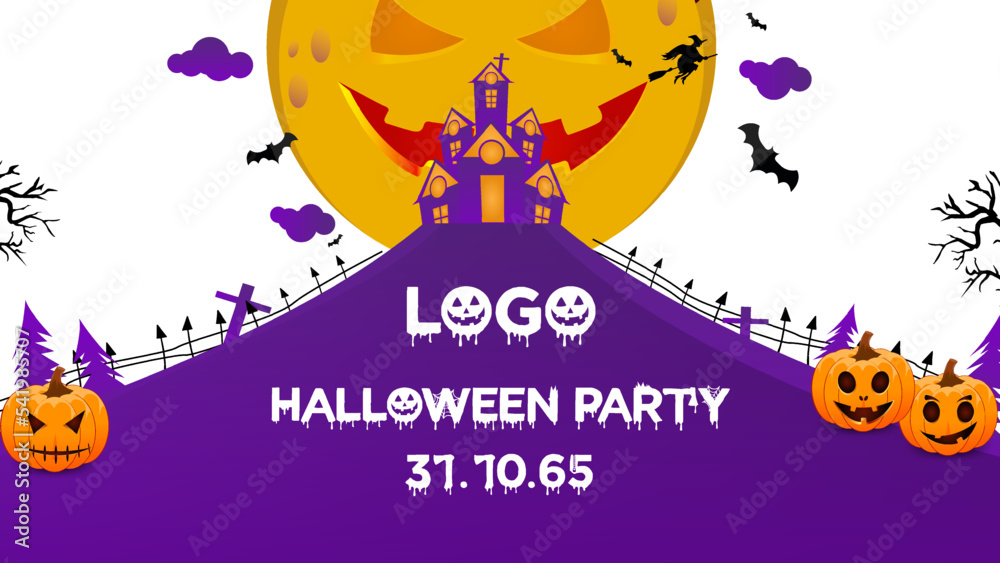 Halloween festival background for paste text decorate the site more