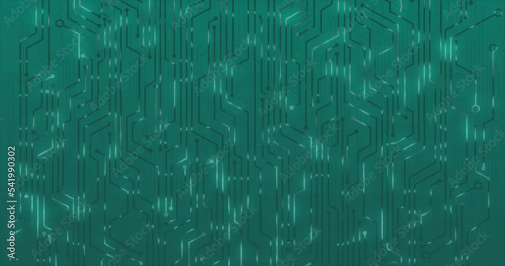 Digital green or blue technology background with animation. Network backdrop