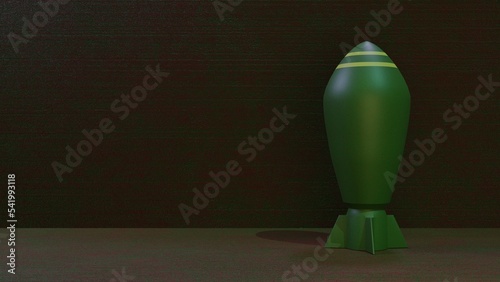 3d rendering war grenade equipment photo