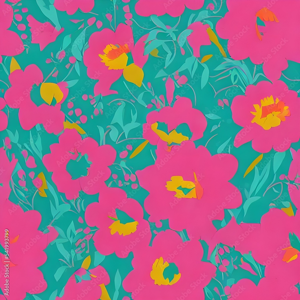 Naklejka premium I see a piece of paper with intricate flowers cut out onto it. The design is beautiful and delicate, with each flower standing out in relief against the white backdrop. There are various shades of pin