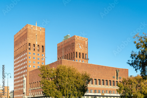 Canvas Print Oslo City Hall – Rådhuset, day