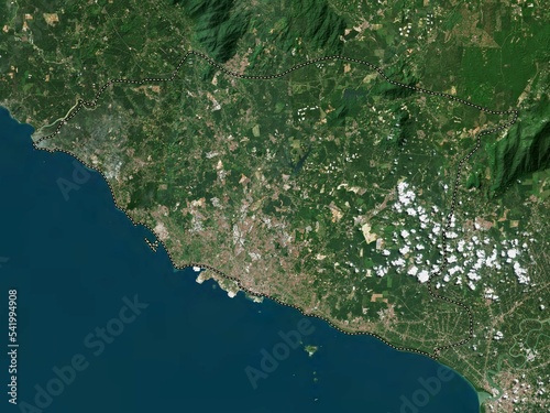 Melaka, Malaysia. Low-res satellite. No legend