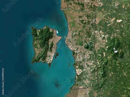 Pulau Pinang, Malaysia. Low-res satellite. No legend