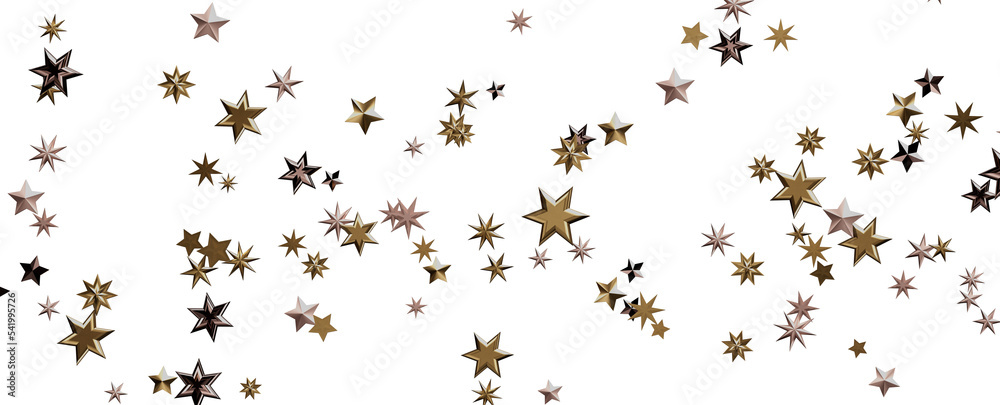 A gray whirlwind of golden snowflakes and stars. New A gray whirlwind of golden snowflakes and stars. New