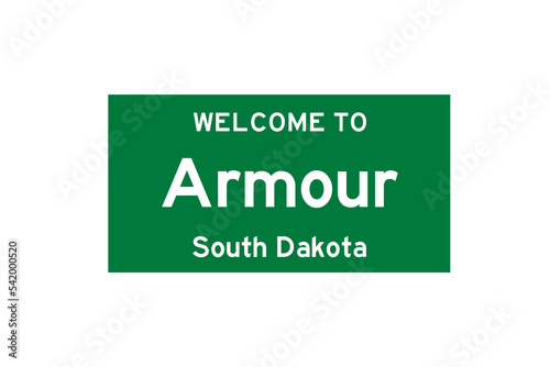 Canvas Print Armour, South Dakota, USA