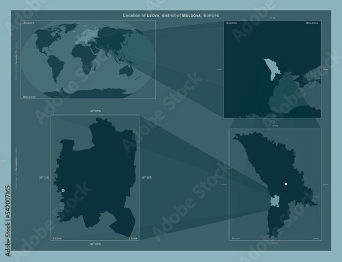 Leova, Moldova. Described location diagram photo