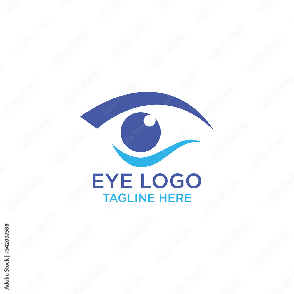 Naklejka premium eye logo design vector template