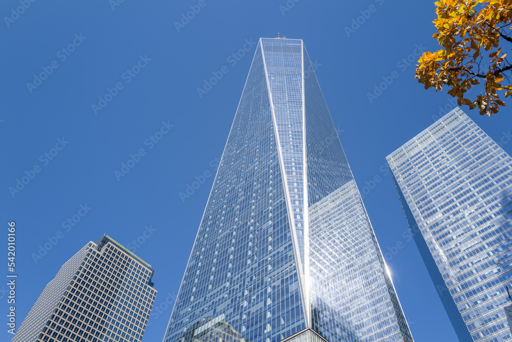 skyscrapers in downtown city