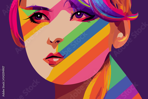 Girl  tolerate lgbtq  community  illustration  lgbtq  pride