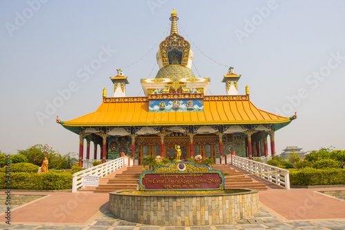 A monastry at birth place of lord gautam buddha in lumbini, nepal