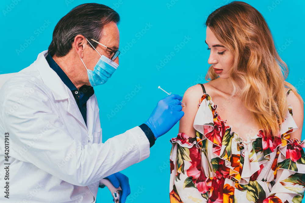 Peple gettig vaccine for covid-19 virus, vaccination against coronavirus Peple gettig vaccine for covid-19 virus, vaccination against coronavirus