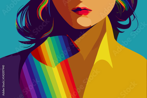 Girl expresses tolerance for lgbtq+ pride, rainbow paraphernalia,