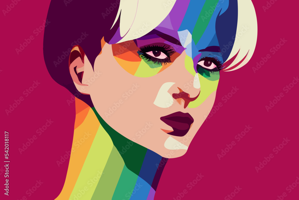Girl expresses tolerance for lgbtq+ pride, rainbow paraphernalia,