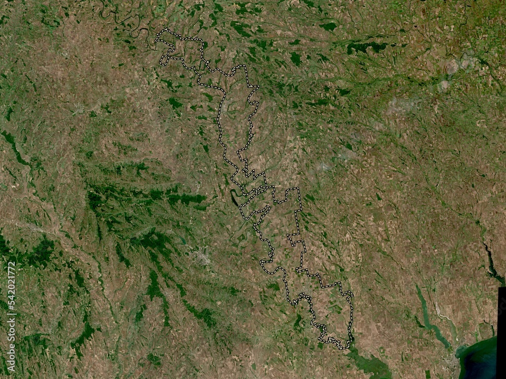Transnistria, Moldova. Low-res satellite. No legend Transnistria, Moldova. Low-res satellite. No legend
