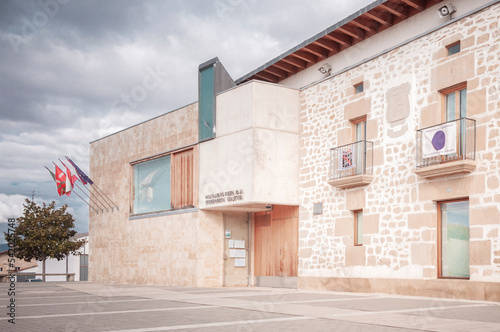 
City Hall of Ribabellosa, Araba - Alava, Basque Country.