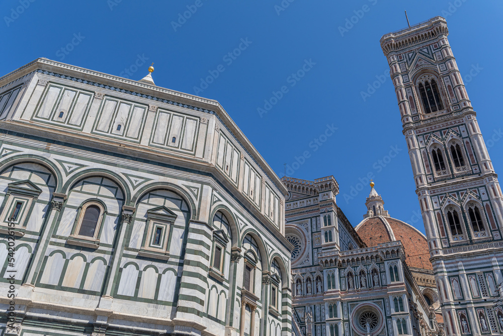 Ensemble monumental Battistero, Cattedrale di Santa Maria del Fiore et Campanile, à Florence, Italie Ensemble monumental Battistero, Cattedrale di Santa Maria del Fiore et Campanile, à Florence, Italie