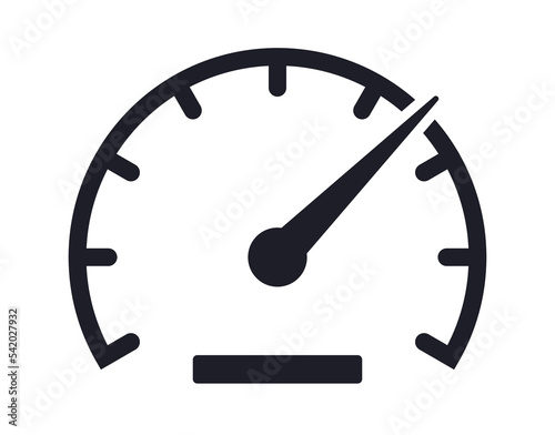 Speedometer speed performance measuring icon