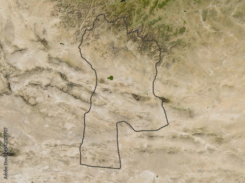 Bayanhongor, Mongolia. Low-res satellite. No legend photo