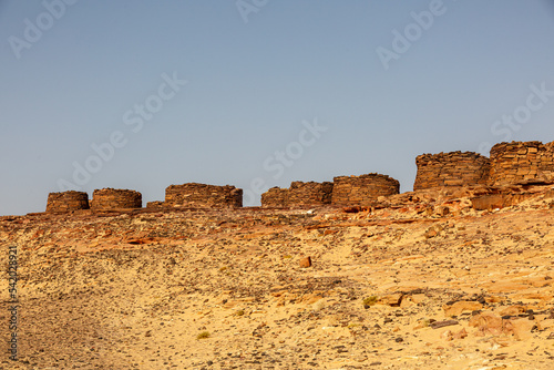 Bedouins stone houses in Sinai desert