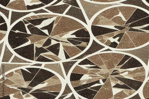 Terrazzo flooring seamless pattern. Texture of classic italian type of floor in Venetian style composed of natural stone, granite, quartz, marble, glass and concrete