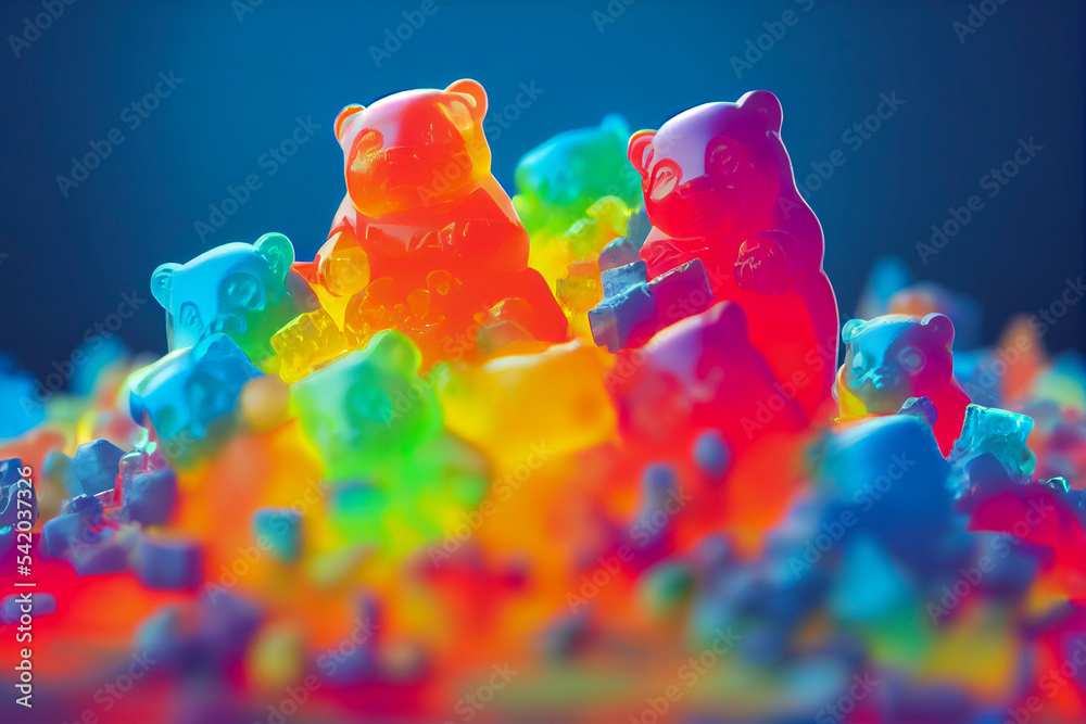 Colorful Gummy Bear Candy Illustration Stock Illustration Adobe Stock 6572