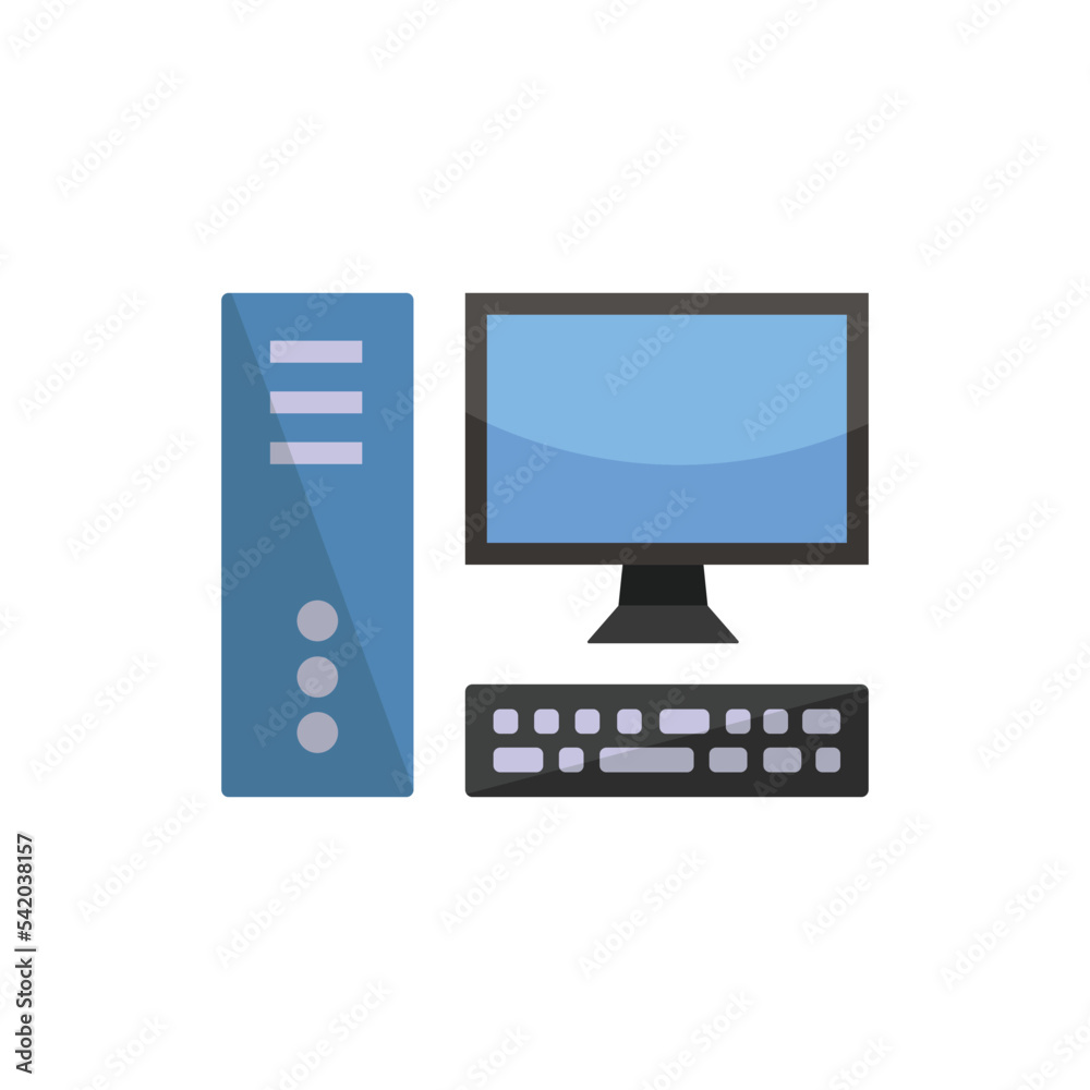 desktop computer icon design vector template desktop computer icon design vector template