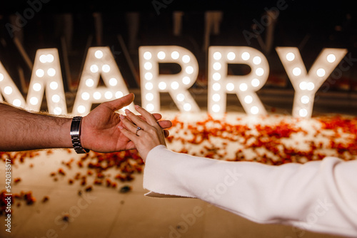 marry wedding love ring rose