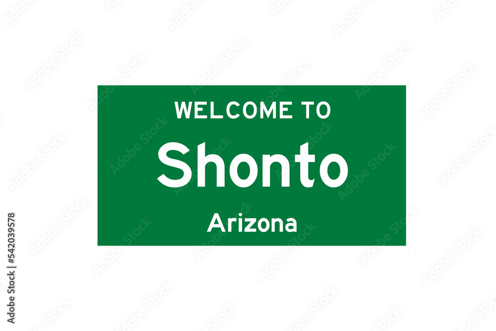 Shonto, Arizona, USA. City limit sign on transparent background. Shonto, Arizona, USA. City limit sign on transparent background.