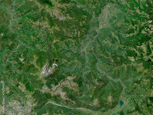 Andrijevica, Montenegro. High-res satellite. No legend
