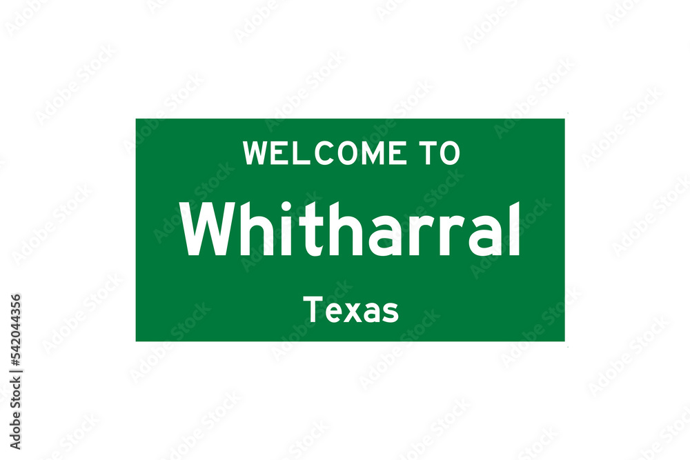 Whitharral, Texas, USA. City limit sign on transparent background. Whitharral, Texas, USA. City limit sign on transparent background.